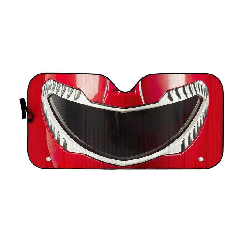Mighty Morphin Red Power Ranger Helmet Custom Car Auto Sunshade Windshield Accessories Decor Gift Nearkii