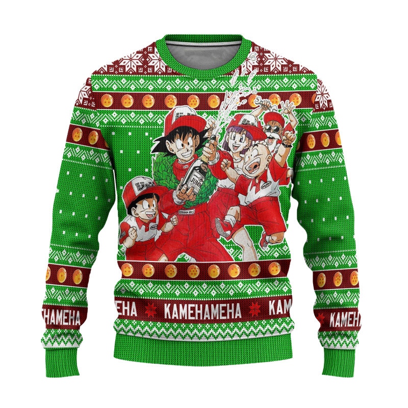 Dragon Ball Anime Ugly Christmas Sweater Characters Xmas Gift Nearkii