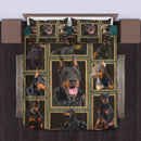 Doberman Bedding Set Duvet Cover And Pillowcase Set Nearkii