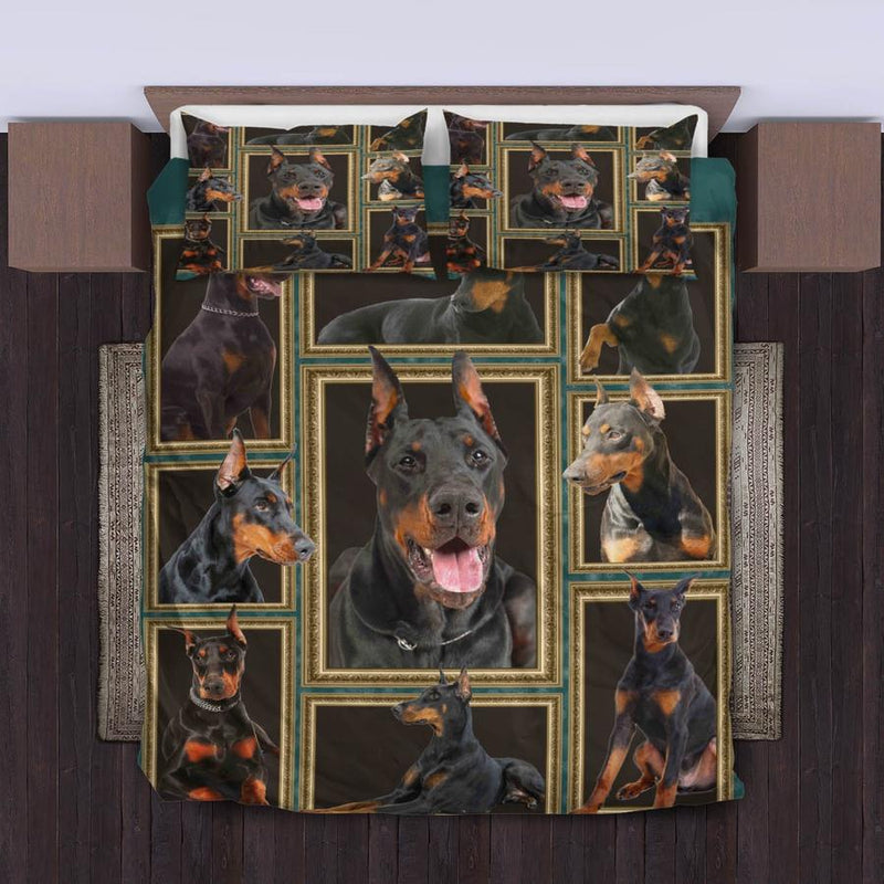 Doberman Bedding Set Duvet Cover And Pillowcase Set Nearkii