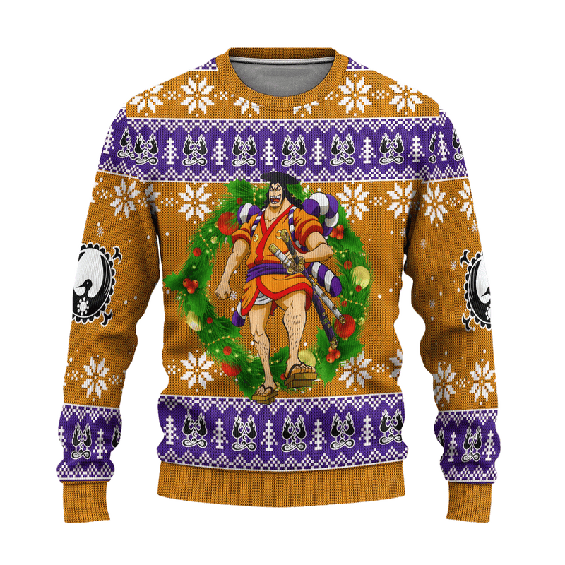 Kozuki Oden One Piece Anime Ugly Christmas Sweater Xmas Gift Nearkii