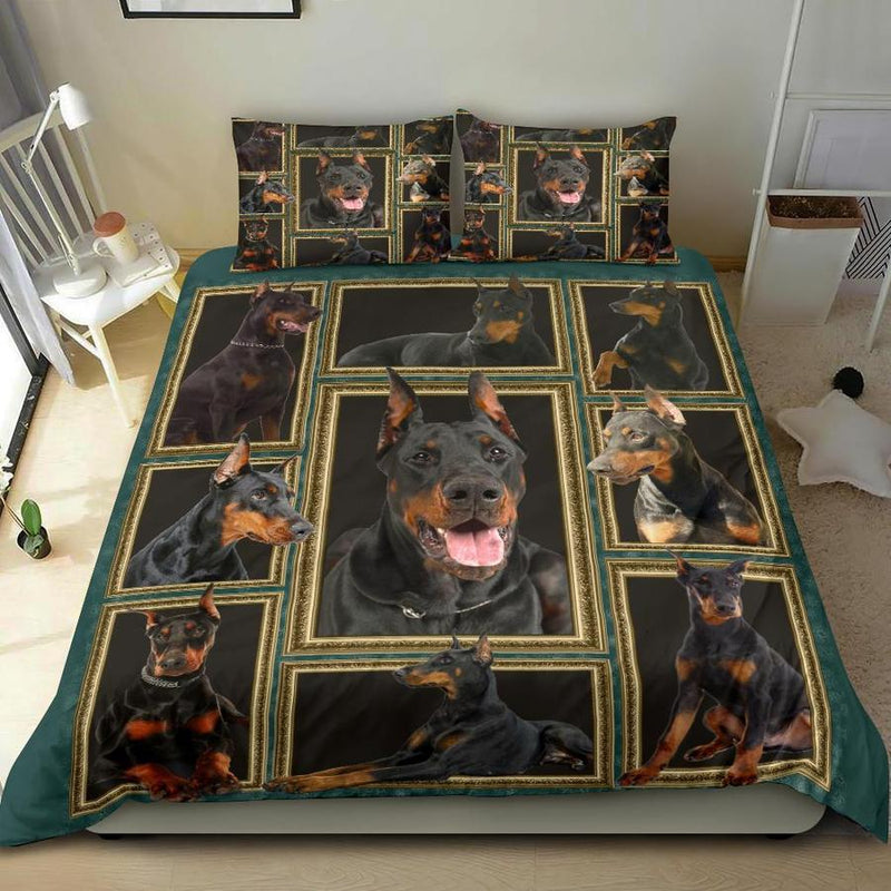 Doberman Bedding Set Duvet Cover And Pillowcase Set Nearkii