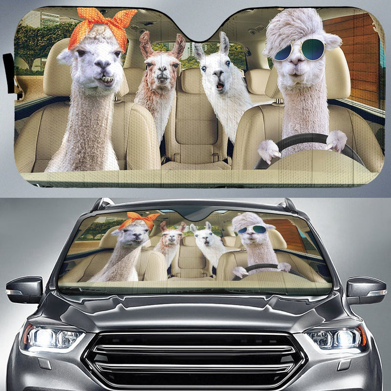 Driving Llamas Car Auto Sunshades Nearkii