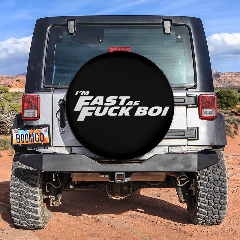 Funny I'm Fast As Jeep Car Spare Tire Covers Gift For Campers Nearkii