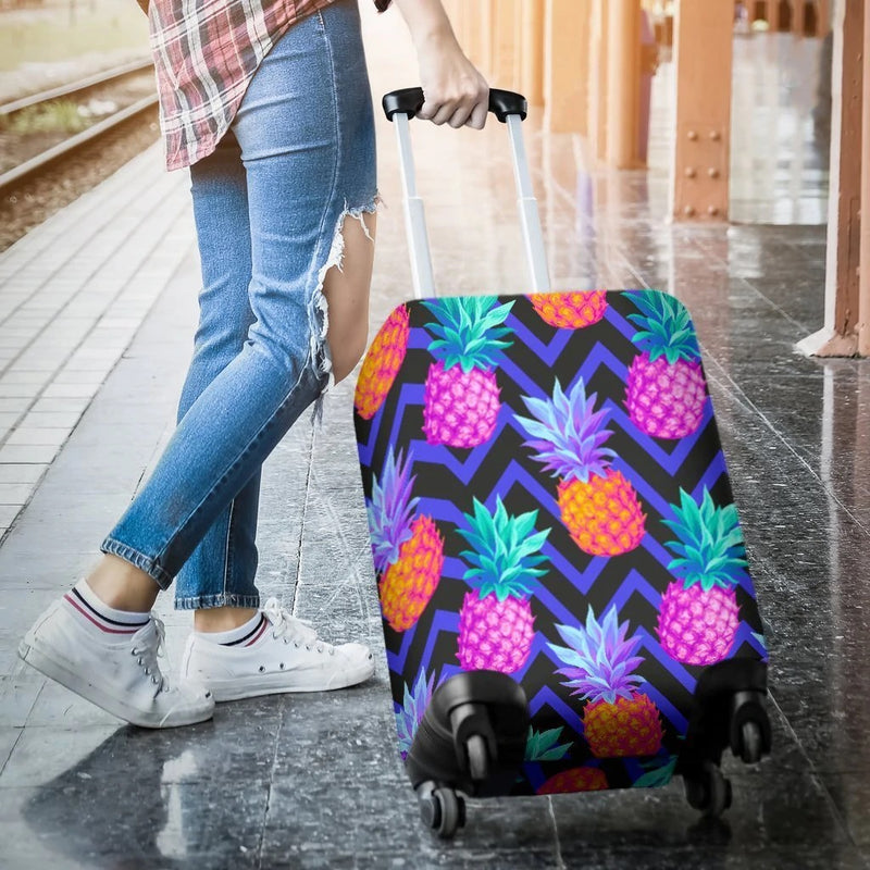 Pineapple Color Art Pattern Luggage Cover Suitcase Protector Nearkii