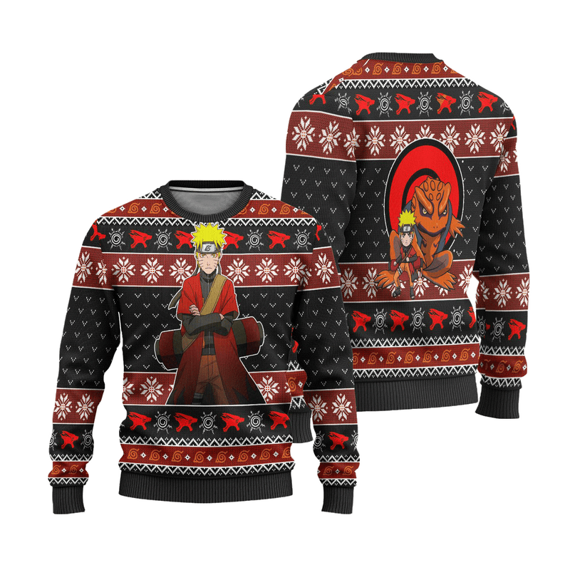 Naruto Sage Mode Anime Ugly Christmas Sweater Xmas Gift Nearkii