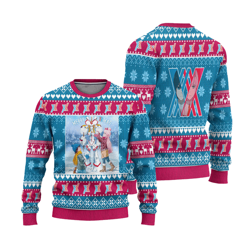 Darling In The Franxx Anime Ugly Christmas Sweater Custom Xmas Gift Nearkii