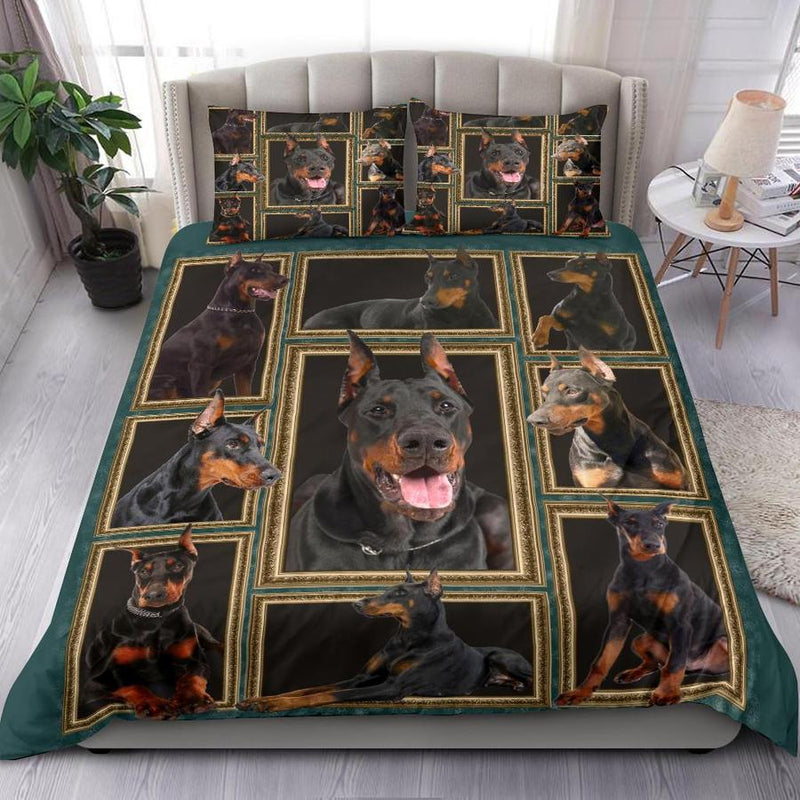 Doberman Bedding Set Duvet Cover And Pillowcase Set Nearkii