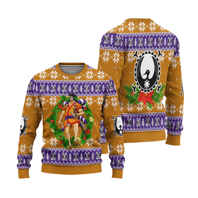 Kozuki Oden One Piece Anime Ugly Christmas Sweater Xmas Gift Nearkii