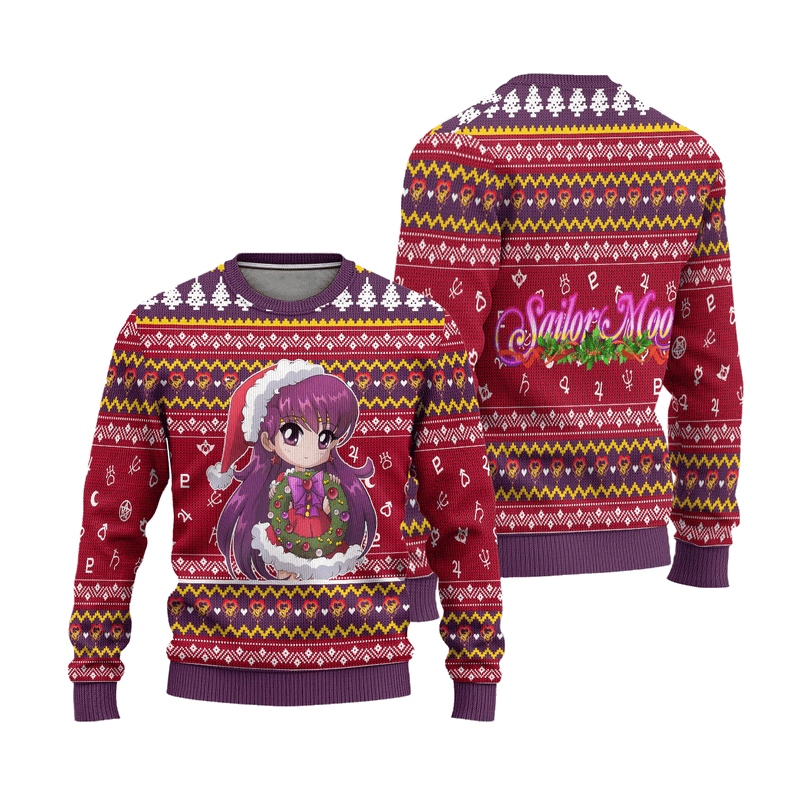 Sailor Mars Ugly Christmas Sweater Sailor Moon Anime Xmas Gift Nearkii