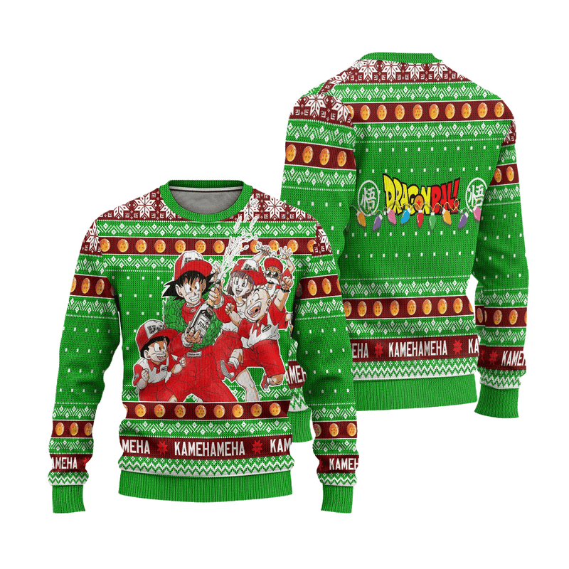 Dragon Ball Anime Ugly Christmas Sweater Characters Xmas Gift Nearkii