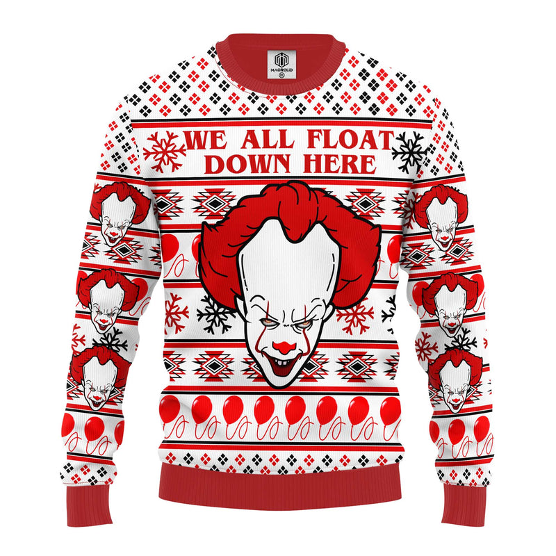Pennywise Horror Ugly Christmas Sweater Amazing Gift Idea Thanksgiving Gift Nearkii