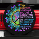 Hippie Flower They Whisper To Her Jeep Car Spare Tire Cover Gift For Campers Nearkii