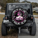 In October We Wear Pink One Up On A Time Jeep Car Spare Tire Cover Gift For Campers Nearkii
