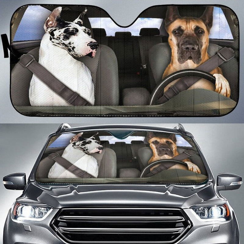 Great Dane Dogs Car Auto Sun Shades Windshield Accessories Decor Gift Nearkii
