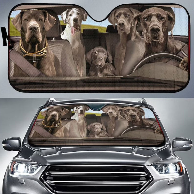Great Dane Dogs Custom Car Auto Sun Shades Windshield Accessories Decor Gift Nearkii