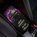 Kuromi Anime Funny Halloween Moonlight Premium Custom Armrest Center Console Cover Car Accessories Nearkii