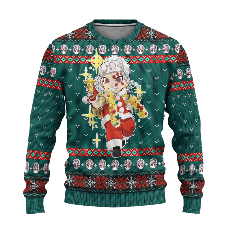 Tengen Uzui Demon Slayer Anime Ugly Christmas Sweater Xmas Gift Nearkii