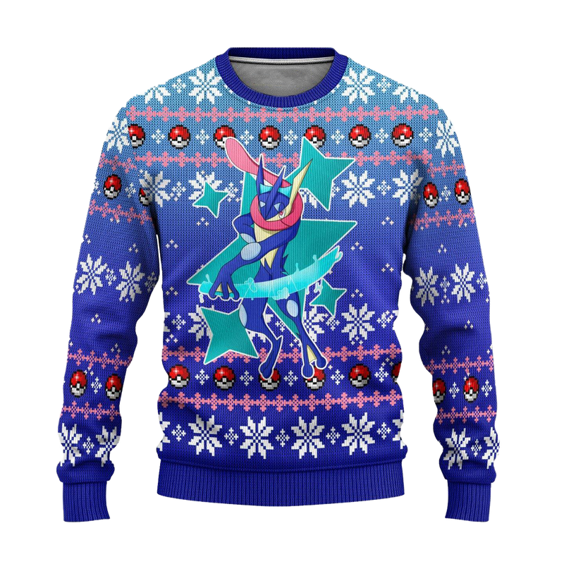 Pokemon Greninja Anime Ugly Christmas Sweater Xmas Gift Nearkii