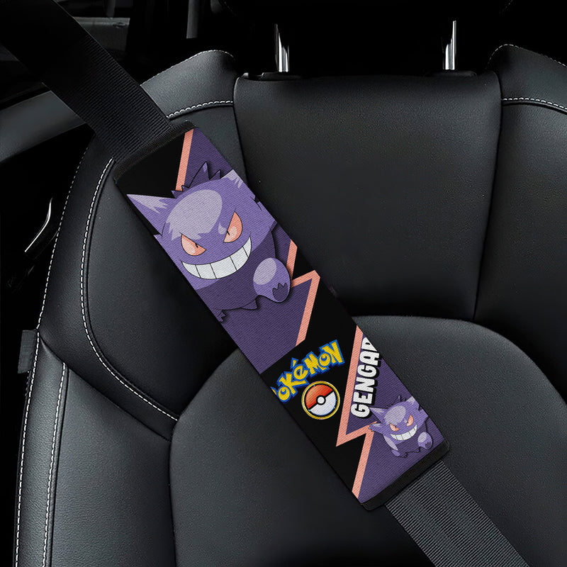 Gengar car seat belt covers Anime Pokemon Custom Car Accessories Nearkii