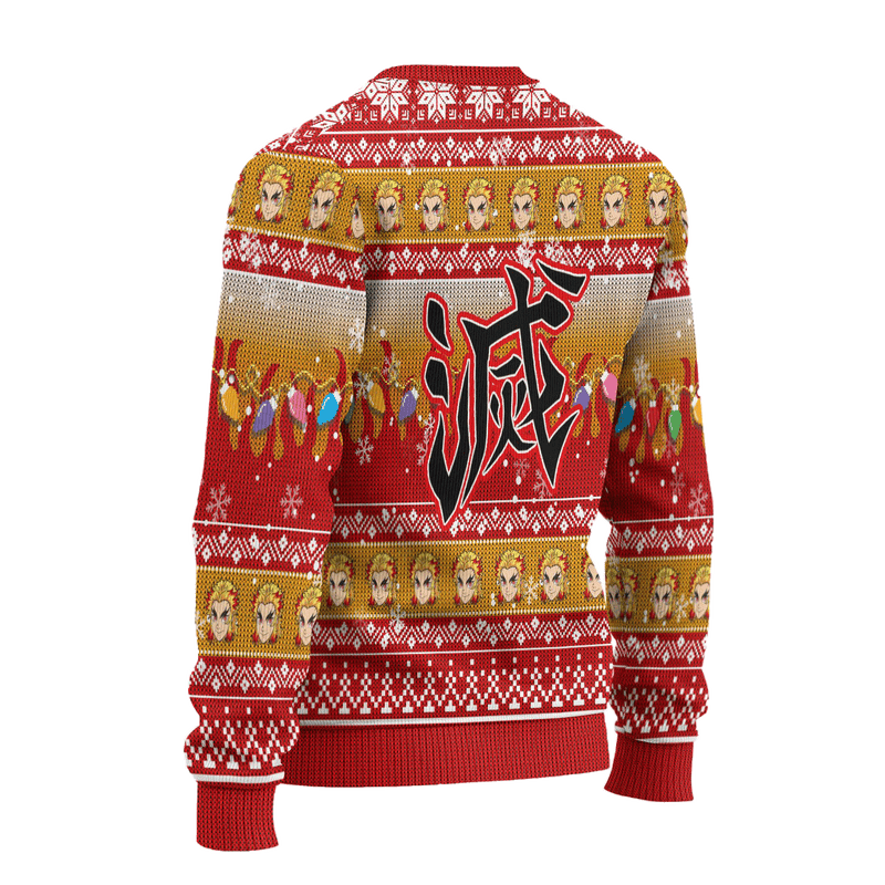 Demon Slayer Kyojuro Rengoku Anime Ugly Christmas Sweater Xmas Gift Nearkii