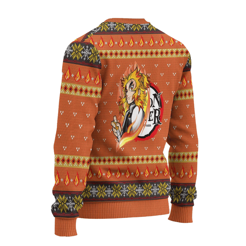 Rengoku Demon Slayer Anime Ugly Christmas Sweater Xmas Gift Nearkii