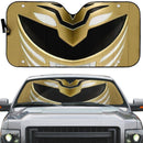 Mighty Morphin White Power Ranger Helmet Custom Car Auto Sunshade Windshield Accessories Decor Gift Nearkii