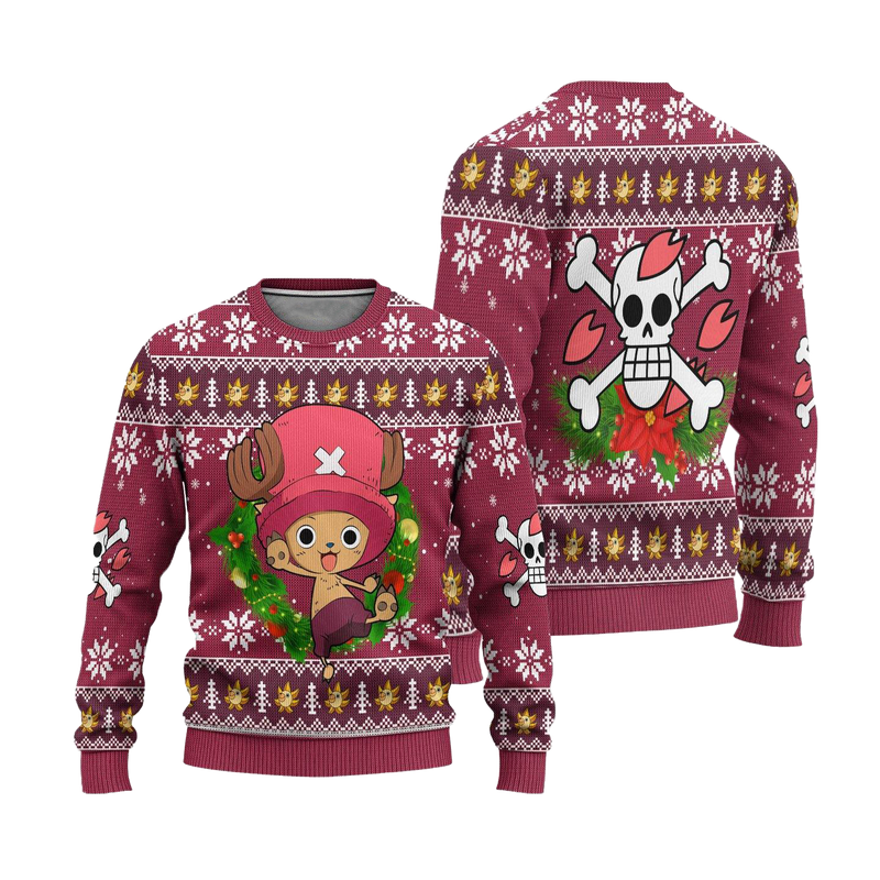 Chopper One Piece Anime Ugly Christmas Sweater Xmas Gift Nearkii