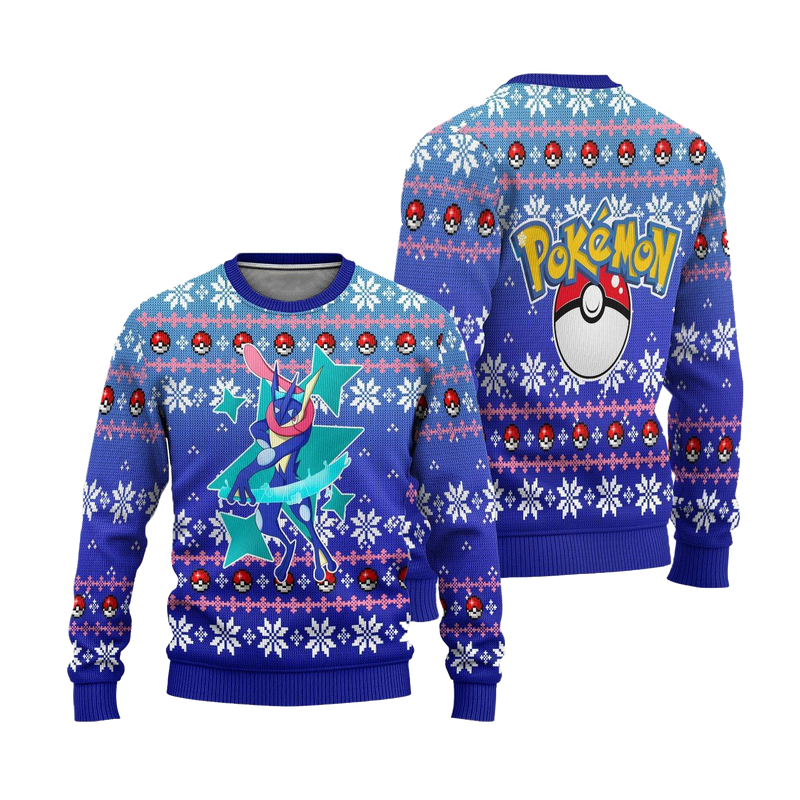 Pokemon Greninja Anime Ugly Christmas Sweater Xmas Gift Nearkii