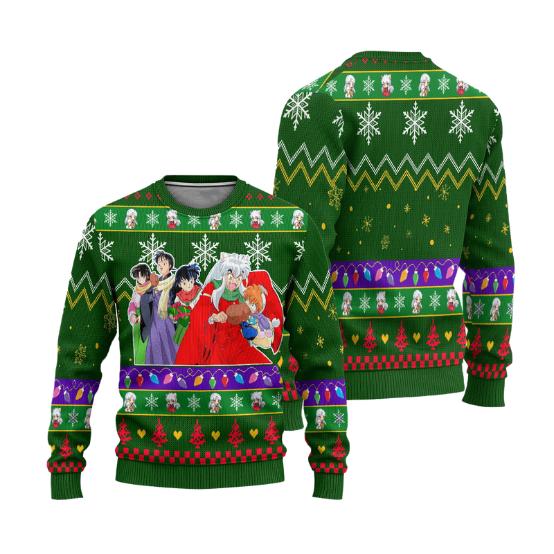 Inuyasha Anime Ugly Christmas Sweater InuYasha Xmas Gift Nearkii