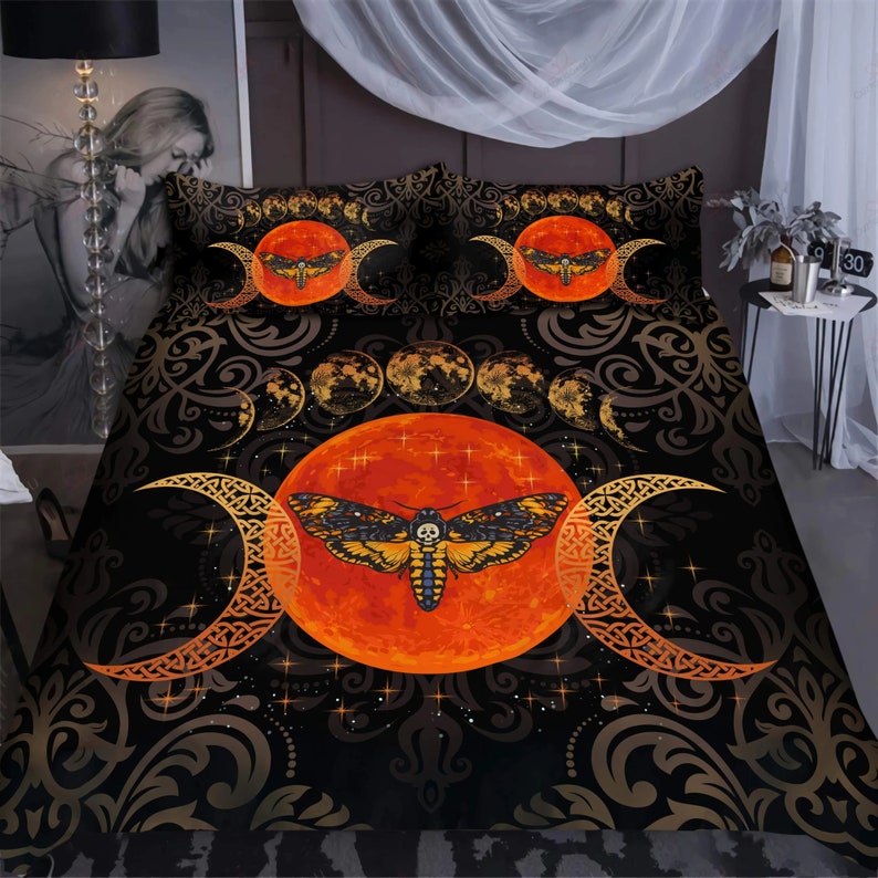 Witch Bedding Set Duvet Cover And 2 Pillowcases Nearkii