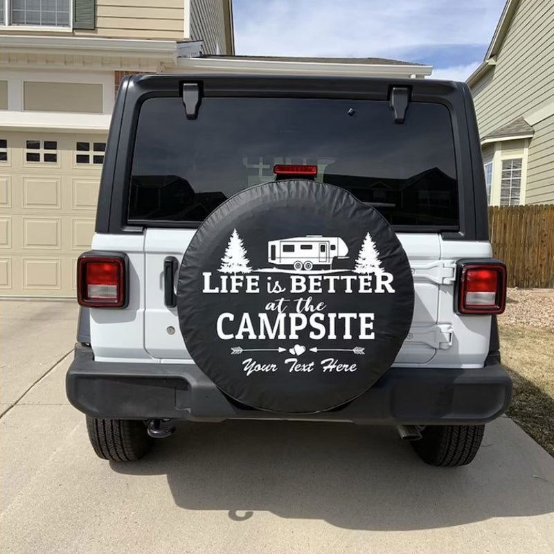 Life Is Better With Camping Jeep Car Spare Tire Cover Gift For Campers Nearkii