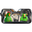 Green Eclectus Parrot Car Auto Sun Shades Windshield Accessories Decor Gift Nearkii