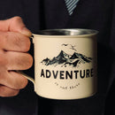 White Adventure Out There Camping Campfire Travel Mugs 2023 Nearkii