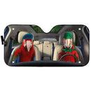 Green Winged Macaw Parrot Car Auto Sun Shades Windshield Accessories Decor Gift Nearkii
