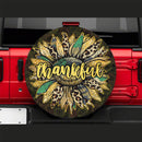 Sunflower Thankful Jeep Car Spare Tire Cover Gift For Campers Nearkii