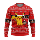 Pikachu Pokemon Ugly Christmas Sweater Anime Xmas Gift Nearkii