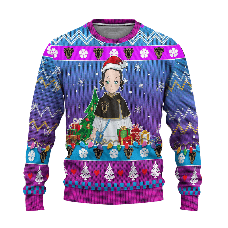 Charmy Pappitson Anime Ugly Christmas Sweater Black Clover Xmas Gift Nearkii