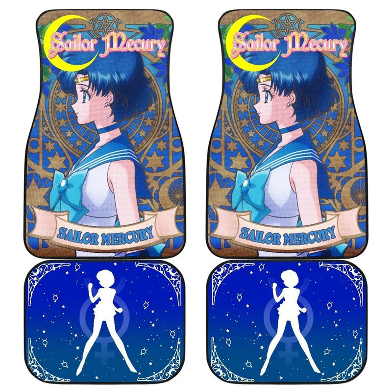 Sailor Mercury Characters Sailor Moon Car Floor Mats Anime Car Accessories Nearkii