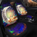 Cute Eevee Pokemon Couple Love You To The Moon Galaxy Car Seat Covers