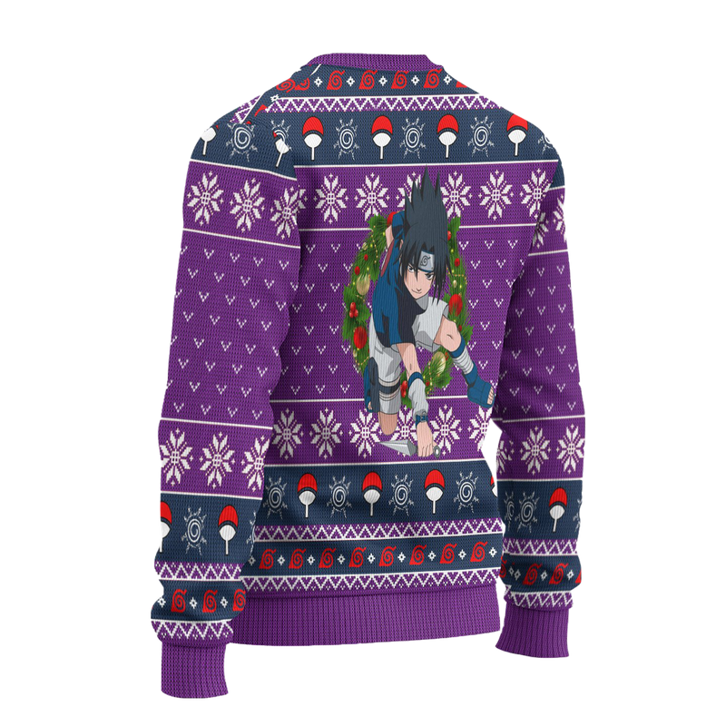 Sasuke Ugly Christmas Sweater Naruto Anime Xmas Gift Nearkii