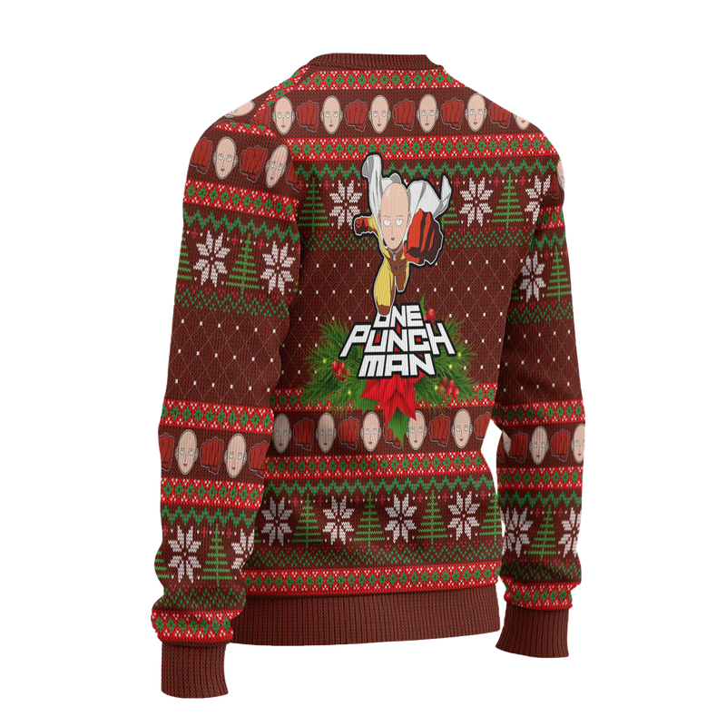 One Punch Man Ugly Christmas Sweater Anime Xmas Gift Nearkii