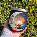 Cute Hinata Haikyuu Love You To Moon And Back Premium Wine Tumbler Nearkii