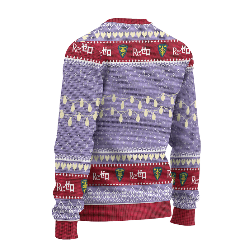 Emilia Anime Ugly Christmas Sweater Custom Re Zero Xmas Gift Nearkii