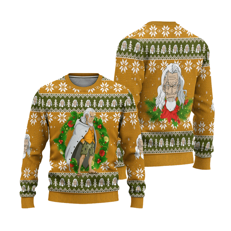 Silvers Rayleigh One Piece Anime Ugly Christmas Sweater Xmas Gift Nearkii