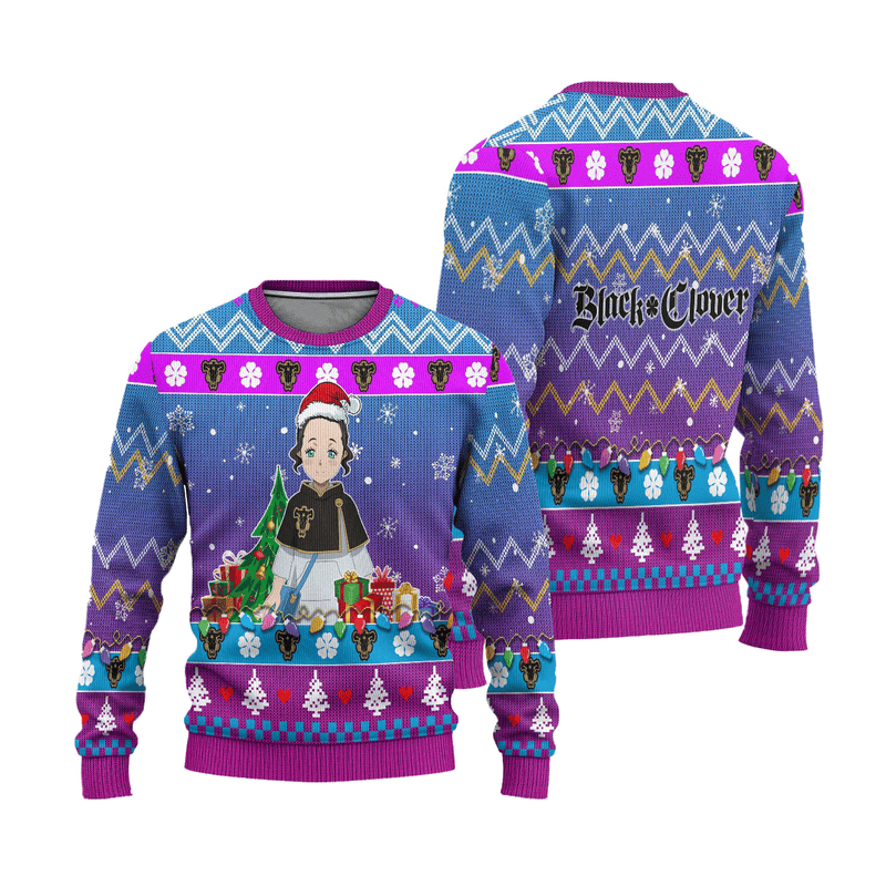 Charmy Pappitson Anime Ugly Christmas Sweater Black Clover Xmas Gift Nearkii