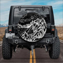 Mountain Site, Galaxy Night Sky Car Spare Tire Cover Gift For Campers Nearkii