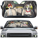 Whippet Dog Car Auto Sun Shades Windshield Accessories Decor Gift Nearkii