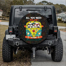 All You Need Is Love Jeep Car Spare Tire Cover Gift For Campers Nearkii
