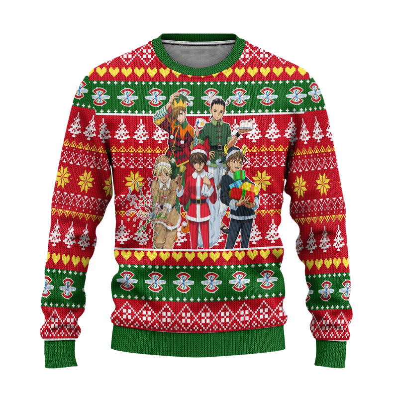 Gundam Team Anime Ugly Christmas Sweater Custom Xmas Gift Nearkii